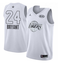 Youth Nike Los Angeles Lakers 24 Kobe Bryant Swingman White 2018 All Star Game NBA Jersey
