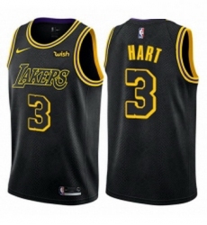Youth Nike Los Angeles Lakers 3 Josh Hart Swingman Black NBA Jersey City Edition 