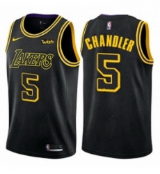 Youth Nike Los Angeles Lakers 5 Tyson Chandler Swingman Black NBA Jersey City Edition 