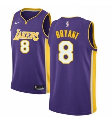 Youth Nike Los Angeles Lakers 8 Kobe Bryant Swingman Purple NBA Jersey Statement Edition