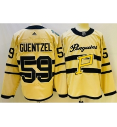 Men Pittsburgh Penguins 59 Jake Guentzel White 2022 23 Reverse Retro Stitched NHL Jersey