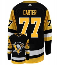 Men Pittsburgh Penguins 77 Jeff Carter 2021 Black Jersey