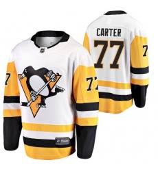 Men Pittsburgh Penguins 77 Jeff Carter 2021 White Jersey