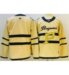 Men Pittsburgh Penguins Blank White 2022 23 Reverse Retro Stitched NHL Jersey