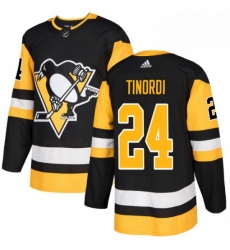 Mens Adidas Pittsburgh Penguins 24 Jarred Tinordi Premier Black Home NHL Jersey 