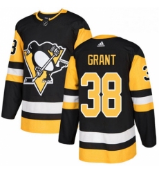 Mens Adidas Pittsburgh Penguins 38 Derek Grant Premier Black Home NHL Jersey 