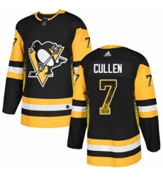 Mens Adidas Pittsburgh Penguins 7 Matt Cullen Authentic Black Drift Fashion NHL Jersey 