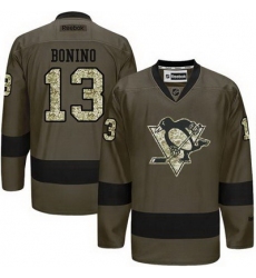Penguins #13 Nick Bonino Green Salute to Service Stitched NHL Jersey