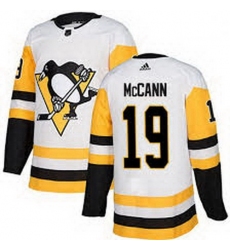 Penguins 19 Jared McCann White Stitched Adidas NHL Jersey