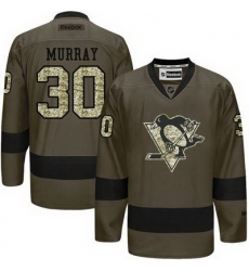 Penguins #30 Matt Murray Green Salute to Service Stitched NHL Jersey