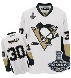 Penguins #30 Matt Murray White 2017 Stanley Cup Finals Champions Stitched NHL Jersey