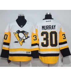 Penguins #30 Matt Murray White New Away Stitched NHL Jersey