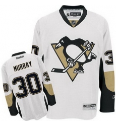 Penguins #30 Matt Murray White Stitched NHL Jersey