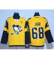 Penguins #68 Jaromir Jagr Gold 2017 Stadium Series Stitched NHL Jersey