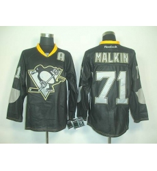 Penguins #71 Evgeni Malkin Black Ice Stitched NHL Jersey