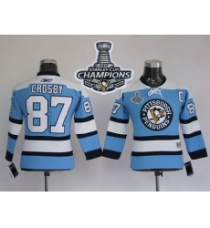 Penguins #87 Sidney Crosby Blue 2017 Stanley Cup Finals Champions Stitched NHL Jersey
