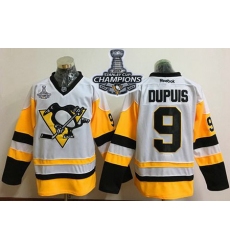 Penguins #9 Pascal Dupuis White New Away 2017 Stanley Cup Finals Champions Stitched NHL Jersey