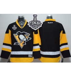 Penguins Blank Black Alternate 2017 Stanley Cup Final Patch Stitched NHL Jersey