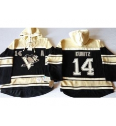 Pittsburgh Penguins #14 Chris Kunitz Black Sawyer Hooded Sweatshirt Stitched NHL Jersey