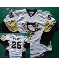 Pittsburgh Penguins 25 Maxime Talbot White NHL Jerseys