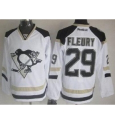 Pittsburgh Penguins 29 Marc-Andre Fleury Grey NHL Jerseys 2014 New Style