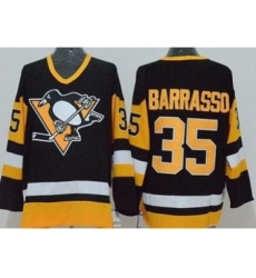 Pittsburgh Penguins 35 Tom Barrasso Black Stitched CCM NHL Jersey