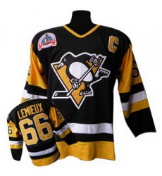 Pittsburgh Penguins 66# MARIO LEMIEUX CCM 1992 Black