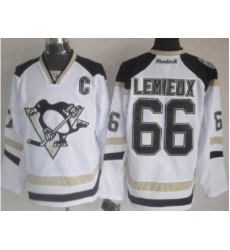 Pittsburgh Penguins #66 Mario Lemieux White 2014 Stadium Series NHL Hockey Jersey