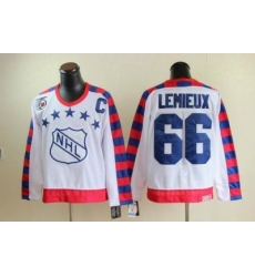Pittsburgh Penguins #66 Mario Lemieux all star 75th Anniversary white CCM Jersey