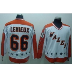 Pittsburgh Penguins #66 Marion Lemieux white WALES all star CCM Jerseys