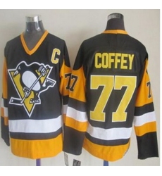 Pittsburgh Penguins #77 Paul Coffey Black CCM Throwback Stitched NHL Jersey