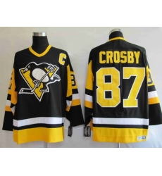 Pittsburgh Penguins 87 Sidney Crosby Black CCM jerseys