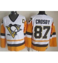 Pittsburgh Penguins 87 Sidney Crosby White NHL Jerseys
