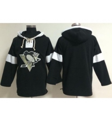 Pittsburgh Penguins Blank Black Pullover Hoodie Jersey