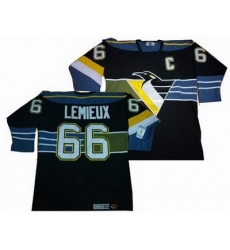 Pittsburgh Penguins Vintage #66 Mario Lemieux black CCM jerseys