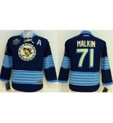 Kids Pittsburgh Penguins #71 Evgeni Malkin 2011 Winter Classic Vintage Dark Blue NHL Jersey