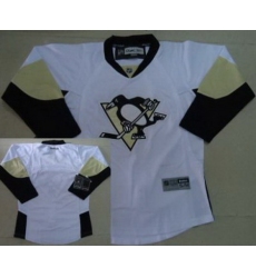 Kids Pittsburgh Penguins Blank White NHL Jerseys