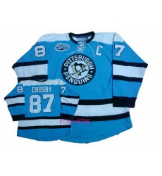 RBK hockey jerseys,Pittsburgh Penguins 87# S.Crosby blue youth