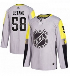 Youth Adidas Pittsburgh Penguins 58 Kris Letang Authentic Gray 2018 All Star Metro Division NHL Jersey 