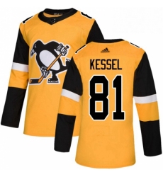Youth Adidas Pittsburgh Penguins 81 Phil Kessel Authentic Gold Alternate NHL Jersey 
