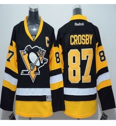 Youth Pittsburgh Penguins #87 Sidney Crosby Black Stitched NHL Jersey