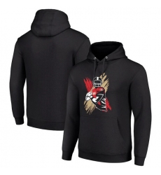 Men Starter Black San Francisco 49Ers Player X Fleece Pullover Hoodie