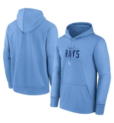 Men Tampa Bay Rays Blue Pregame Performance Pullover Hoodie