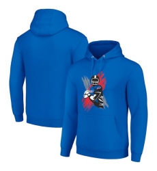 Men Starter Royal Buffalo Bills Player X Fleece Pullover Hoodie