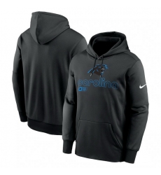 Men Nike Black Carolina Panthers Performance Pullover Hoodie