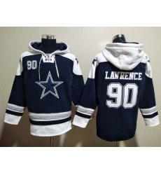NFL Men Dallas Cowboys 90 Demarcus Lawrence Stitched Hoodie