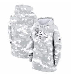 Women Denver Broncos 2024 Arctic Camo Salute To Service Club Fleece Pullover Hoodie