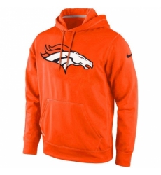 Mens NFL Denver Broncos Nike Orange KO Logo Essential Hoodie