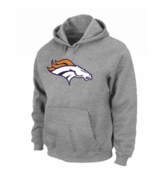 NFL Mens Nike Denver Broncos Logo Pullover Hoodie Grey