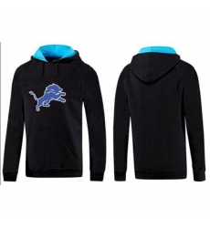 NFL Mens Nike Detroit Lions Logo Pullover Hoodie BlackBlue